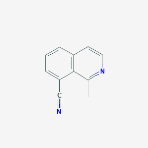 molecular formula C11H8N2 B11915885 1-Methylisoquinoline-8-carbonitrile 