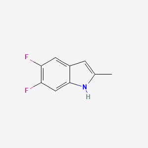 molecular formula C9H7F2N B11915888 5,6-difluoro-2-methyl-1H-indole CAS No. 303042-73-1