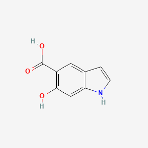 molecular formula C9H7NO3 B11915893 6-hydroxy-1H-indole-5-carboxylic acid 