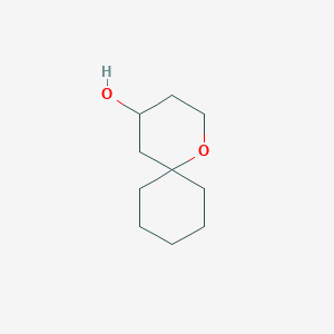 molecular formula C10H18O2 B11915902 1-Oxaspiro[5.5]undecan-4-ol 