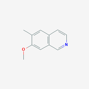 molecular formula C11H11NO B11915918 7-Methoxy-6-methylisoquinoline 