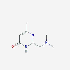molecular formula C8H13N3O B11915971 2-((Dimethylamino)methyl)-6-methylpyrimidin-4(3H)-one 