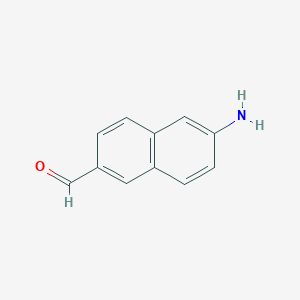 molecular formula C11H9NO B11915982 6-Amino-2-naphthaldehyde 
