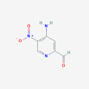 molecular formula C6H5N3O3 B11915989 4-Amino-5-nitropicolinaldehyde CAS No. 1289012-84-5