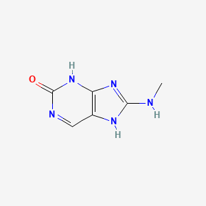 molecular formula C6H7N5O B11916021 8-(Methylamino)-3H-purin-2-ol 