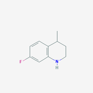 molecular formula C10H12FN B11916044 7-Fluoro-4-methyl-1,2,3,4-tetrahydroquinoline 