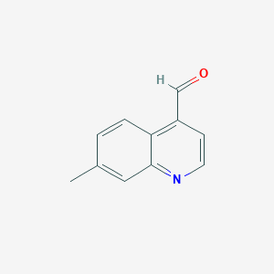molecular formula C11H9NO B11916097 7-Methylquinoline-4-carbaldehyde 