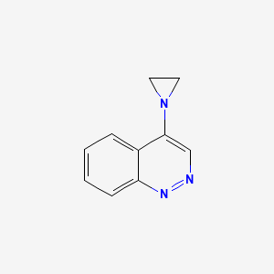 molecular formula C10H9N3 B11916105 4-(Aziridin-1-yl)cinnoline CAS No. 68211-01-8