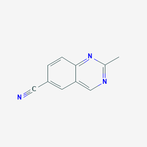 molecular formula C10H7N3 B11916122 2-Methylquinazoline-6-carbonitrile CAS No. 648423-81-8