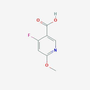 molecular formula C7H6FNO3 B11916126 4-Fluoro-6-methoxynicotinic acid 