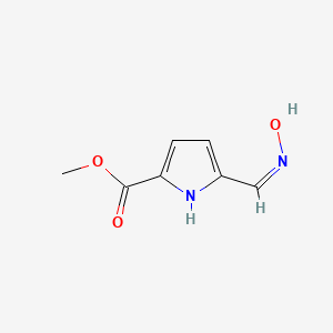molecular formula C7H8N2O3 B11916146 Methyl 5-((hydroxyimino)methyl)-1H-pyrrole-2-carboxylate 
