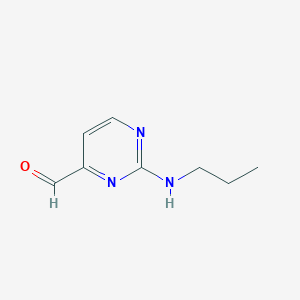 molecular formula C8H11N3O B11916155 2-(Propylamino)pyrimidine-4-carbaldehyde CAS No. 1260815-50-6