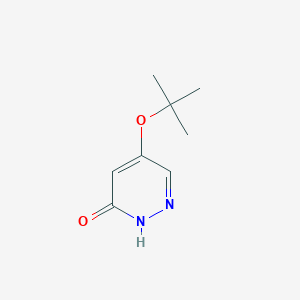 molecular formula C8H12N2O2 B11916211 5-(tert-Butoxy)pyridazin-3(2H)-one CAS No. 1346697-75-3