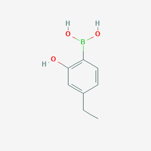 molecular formula C8H11BO3 B11916216 (4-Ethyl-2-hydroxyphenyl)boronic acid CAS No. 259209-34-2