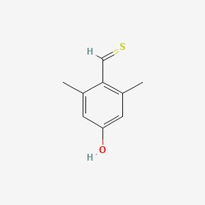 molecular formula C9H10OS B11916231 4-Hydroxy-2,6-dimethylbenzothialdehyde 