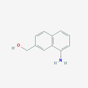 molecular formula C11H11NO B11916263 1-Aminonaphthalene-7-methanol 