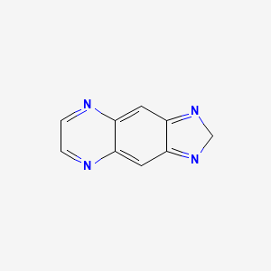 molecular formula C9H6N4 B11916285 2H-Imidazo[4,5-g]quinoxaline CAS No. 27197-64-4