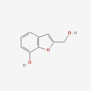 molecular formula C9H8O3 B11916318 2-(Hydroxymethyl)benzofuran-7-ol 