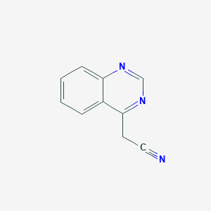molecular formula C10H7N3 B11916338 2-(Quinazolin-4-yl)acetonitrile CAS No. 112270-68-5