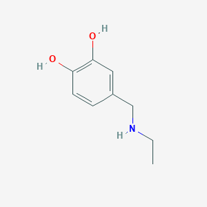 molecular formula C9H13NO2 B11916356 4-[(Ethylamino)methyl]pyrocatechol 