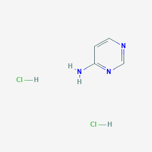 molecular formula C4H7Cl2N3 B11916408 Pyrimidin-4-amine dihydrochloride 