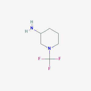 molecular formula C6H11F3N2 B11916412 1-(Trifluoromethyl)piperidin-3-amine 