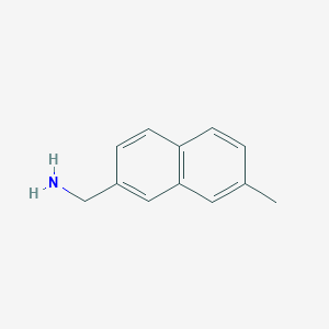 molecular formula C12H13N B11916432 2-(Aminomethyl)-7-methylnaphthalene 