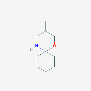 molecular formula C10H19NO B11916445 3-Methyl-1-oxa-5-azaspiro[5.5]undecane CAS No. 88523-25-5