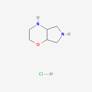 molecular formula C6H13ClN2O B11916470 Octahydropyrrolo[3,4-b][1,4]oxazine hydrochloride CAS No. 724460-95-1