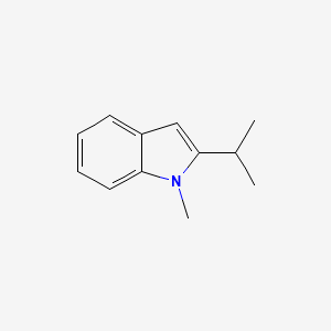 molecular formula C12H15N B11916500 2-Isopropyl-1-methyl-1H-indole 