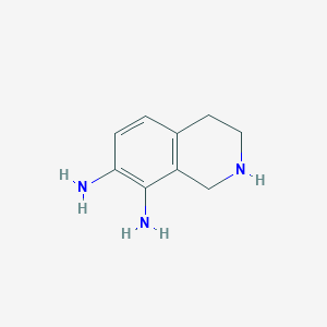 molecular formula C9H13N3 B11916517 1,2,3,4-Tetrahydroisoquinoline-7,8-diamine 