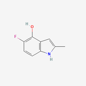 molecular formula C9H8FNO B11916525 5-Fluoro-2-methyl-1H-indol-4-OL CAS No. 1260774-25-1