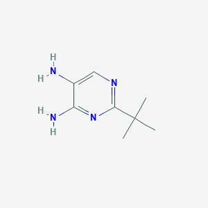 molecular formula C8H14N4 B11916535 2-(Tert-butyl)pyrimidine-4,5-diamine 