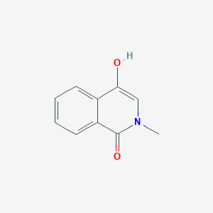 molecular formula C10H9NO2 B11916582 1(2H)-Isoquinolinone, 4-hydroxy-2-methyl- CAS No. 30236-50-1