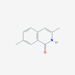 molecular formula C11H11NO B11916602 3,7-Dimethylisoquinolin-1(2H)-one 