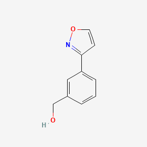 molecular formula C10H9NO2 B11916604 (3-(Isoxazol-3-yl)phenyl)methanol 