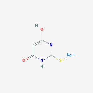 molecular formula C4H3N2NaO2S B11916613 Sodium 4,6-dihydroxypyrimidine-2-thiolate 