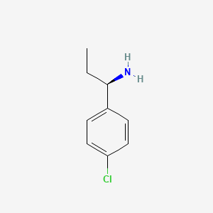 molecular formula C9H12ClN B11916615 (R)-1-(4-Chlorophenyl)propan-1-amine 
