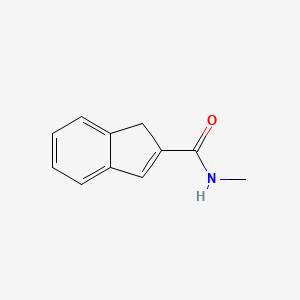 molecular formula C11H11NO B11916630 N-methyl-1H-indene-2-carboxamide 
