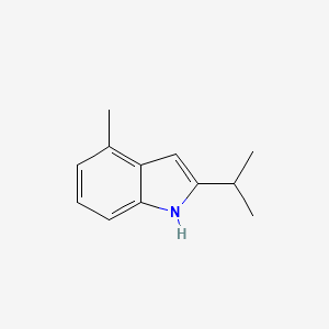 molecular formula C12H15N B11916655 2-Isopropyl-4-methyl-1H-indole 
