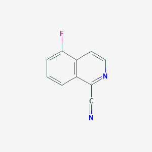 molecular formula C10H5FN2 B11916656 5-Fluoroisoquinoline-1-carbonitrile 