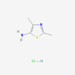 molecular formula C5H9ClN2S B11916680 2,4-Dimethylthiazol-5-amine hydrochloride 