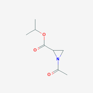 molecular formula C8H13NO3 B11916717 Isopropyl 1-acetylaziridine-2-carboxylate 