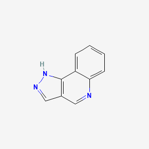 molecular formula C10H7N3 B11916722 1H-Pyrazolo[4,3-c]quinoline CAS No. 143906-85-8