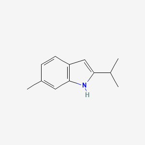 molecular formula C12H15N B11916728 2-Isopropyl-6-methyl-1H-indole 
