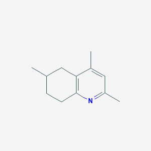 molecular formula C12H17N B11916763 2,4,6-Trimethyl-5,6,7,8-tetrahydroquinoline 