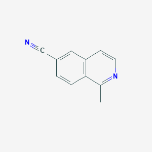 molecular formula C11H8N2 B11916769 1-Methylisoquinoline-6-carbonitrile 
