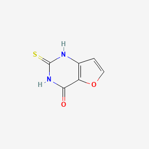 molecular formula C6H4N2O2S B11916802 2-Thioxo-2,3-dihydrofuro[3,2-d]pyrimidin-4(1H)-one 