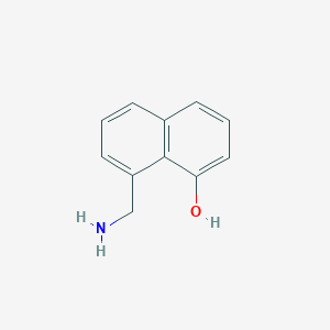 molecular formula C11H11NO B11916817 1-(Aminomethyl)-8-hydroxynaphthalene 