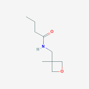 molecular formula C9H17NO2 B11916822 N-((3-Methyloxetan-3-yl)methyl)butyramide 